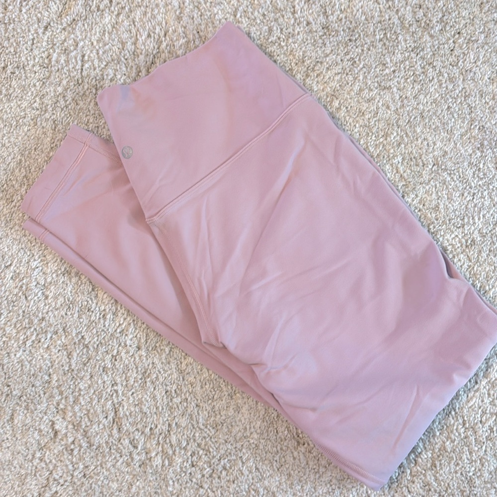 Lululemon Athletica Pink Leggings Soft Stretchy EUC, Double Layered